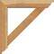Ekena Millwork Traditional Traditional Rough Sawn Bracket w/ Offset Brace, Western Red Cedar, 6"W x 30"D x 30"H BKT0604X30X30TRA01RWR - alternate 2